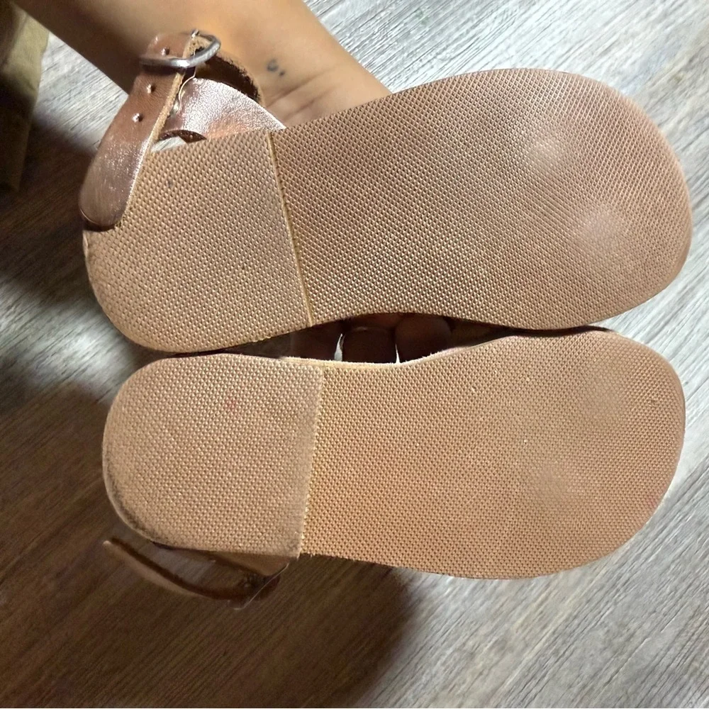 Cyclamen Handmade Leather Sandals with Flower Design made in Greece